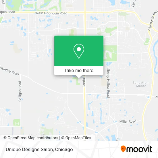 Unique Designs Salon map
