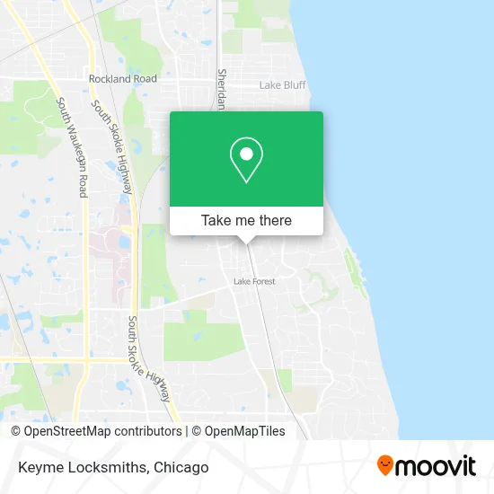 Keyme Locksmiths map