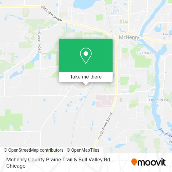 Mchenry County Prairie Trail & Bull Valley Rd. map