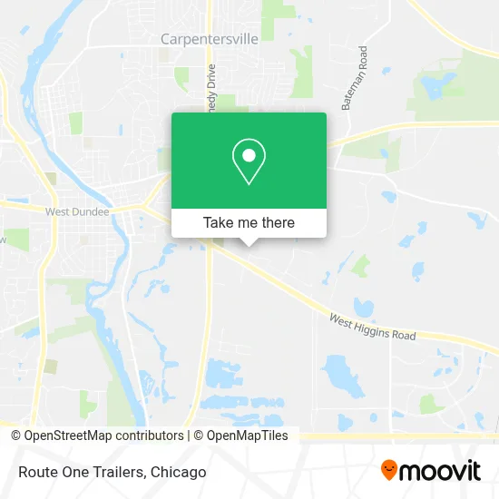 Route One Trailers map