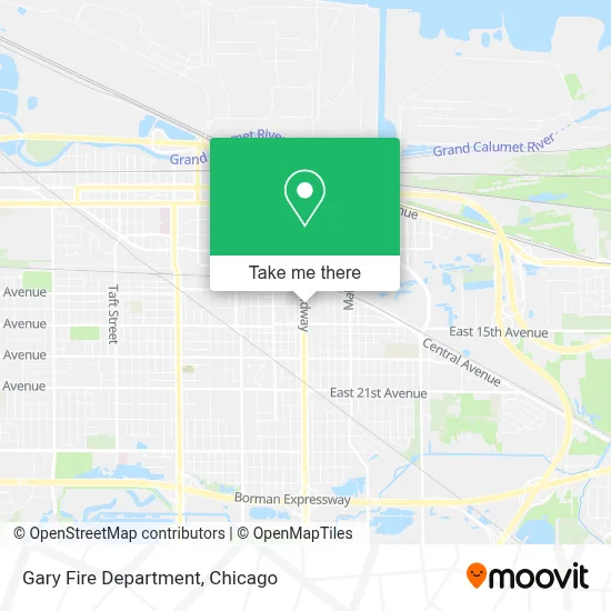 Gary Fire Department map
