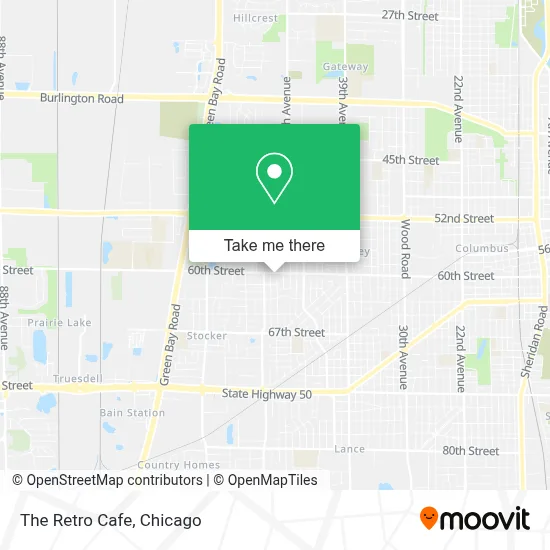 The Retro Cafe map