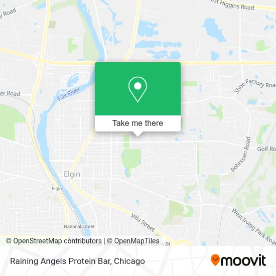 Raining Angels Protein Bar map