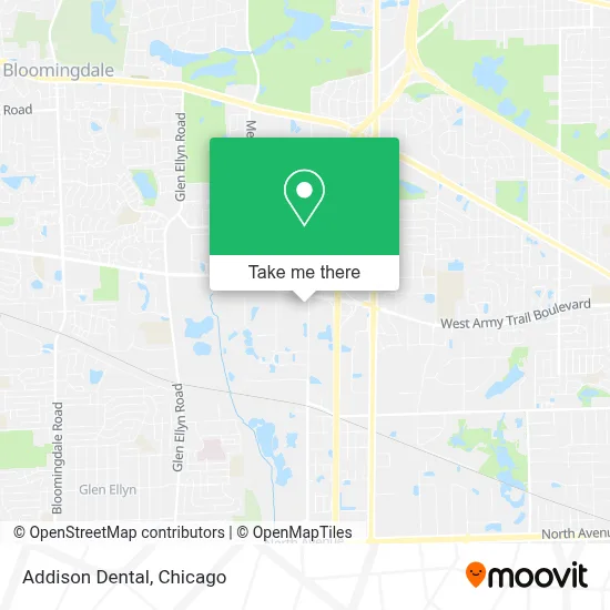 Addison Dental map