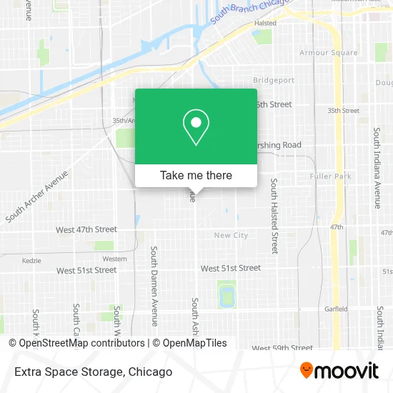 Extra Space Storage map