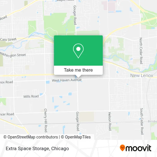 Extra Space Storage map