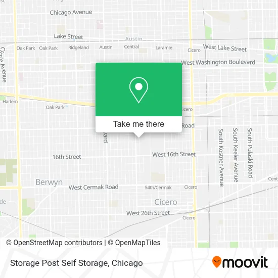 Storage Post Self Storage map