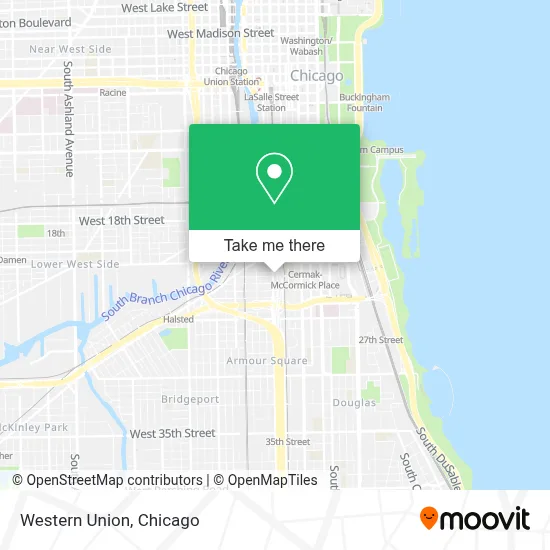 Western Union map