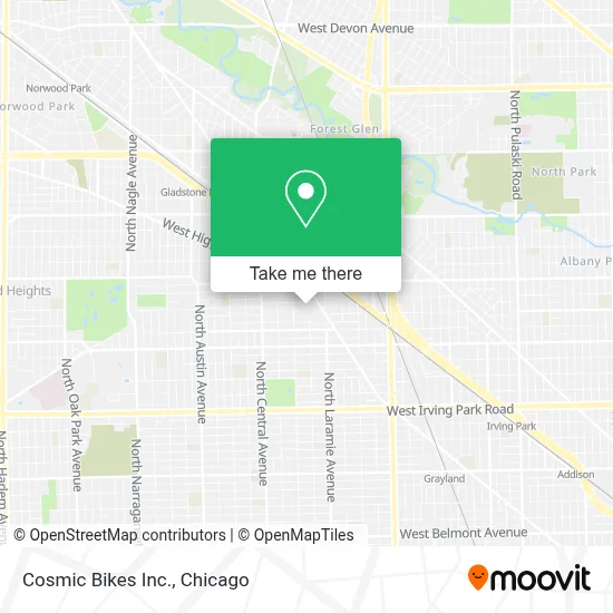Cosmic Bikes Inc. map