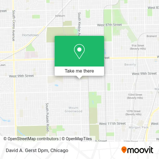 David A. Gerst Dpm map