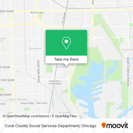 Cook County Social Services Department map