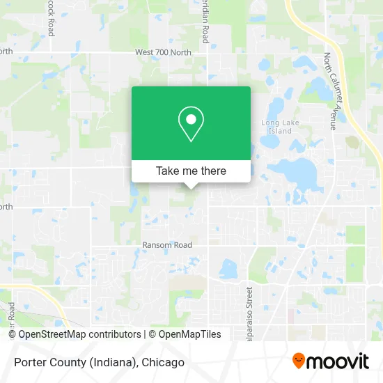 Porter County (Indiana) map