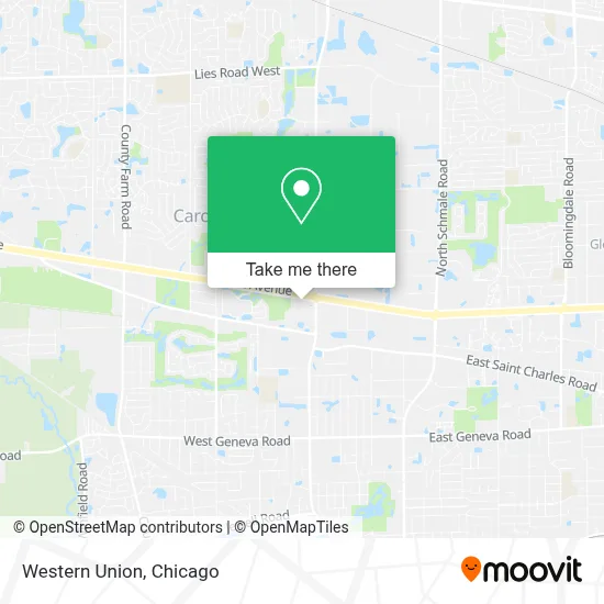 Western Union map