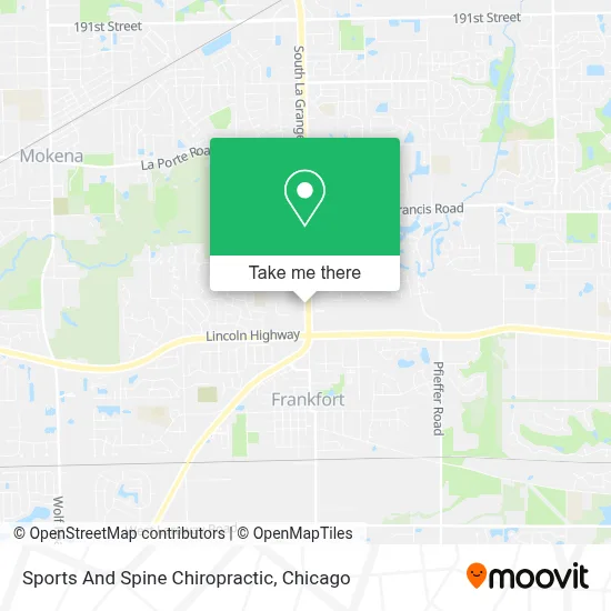 Sports And Spine Chiropractic map