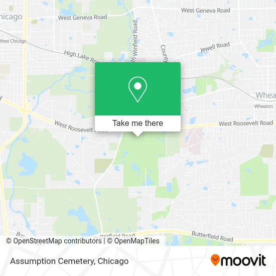 Assumption Cemetery map