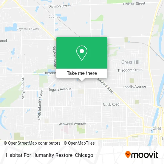 Habitat For Humanity Restore map