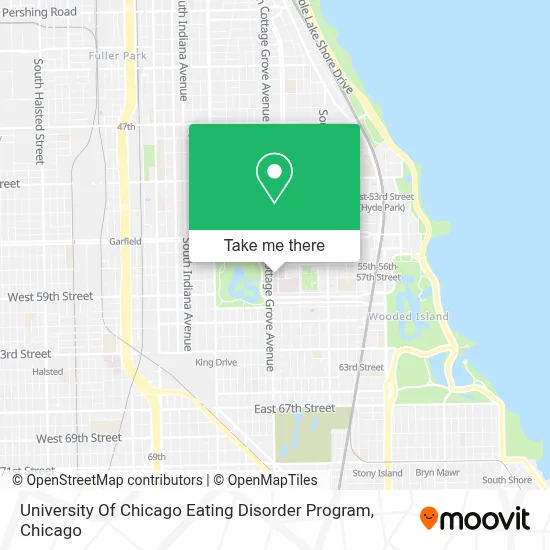University Of Chicago Eating Disorder Program map