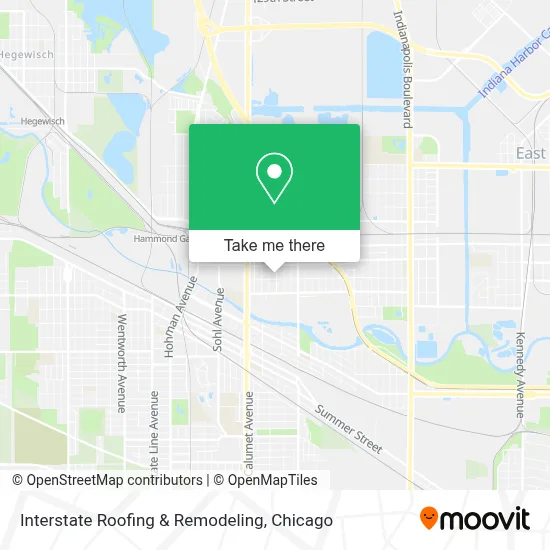 Interstate Roofing & Remodeling map
