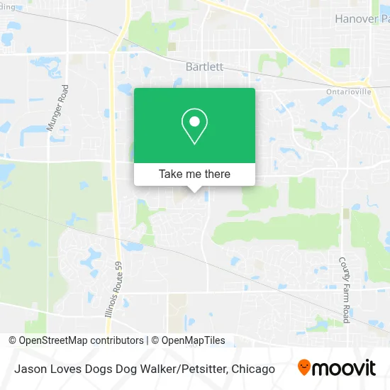 Jason Loves Dogs Dog Walker / Petsitter map