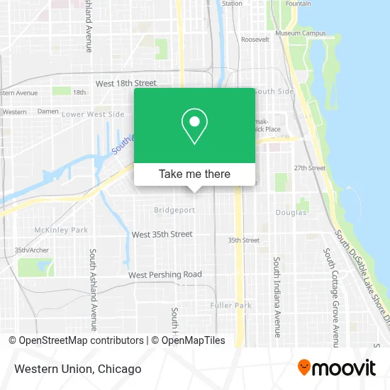 Western Union map
