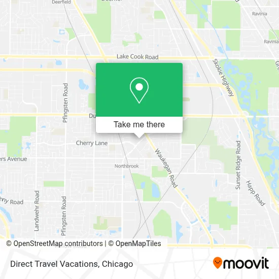 Direct Travel Vacations map