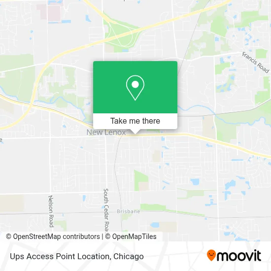 Ups Access Point Location map
