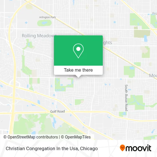 Christian Congregation In the Usa map