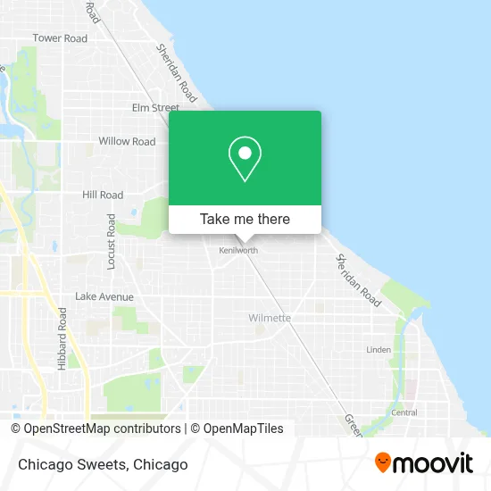 Chicago Sweets map