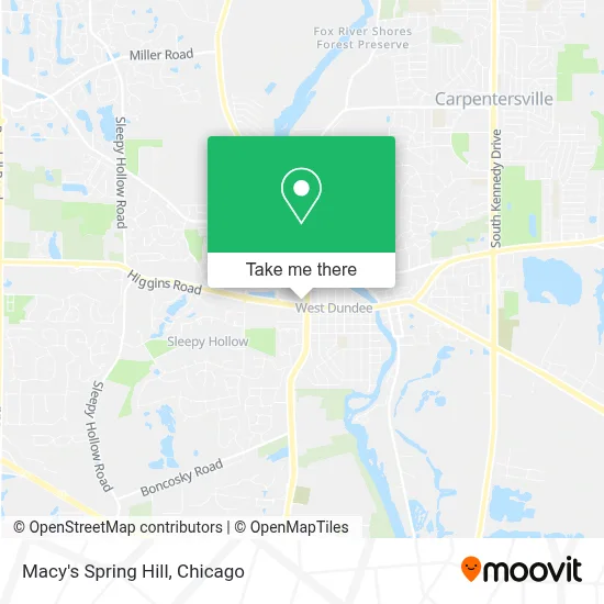 Macy's Spring Hill map