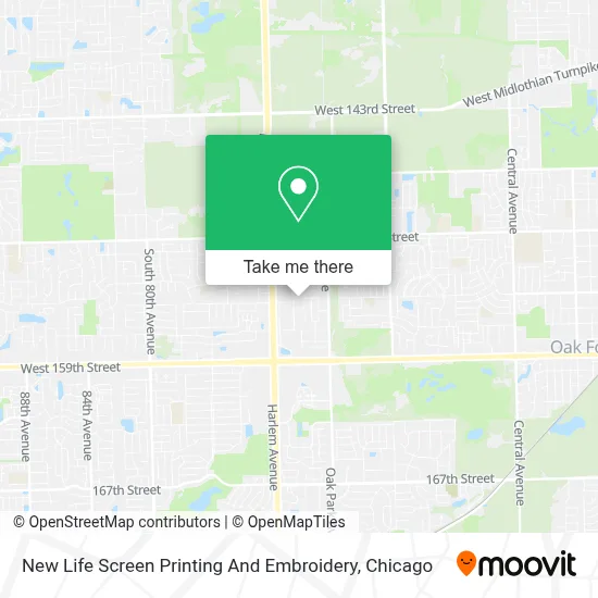New Life Screen Printing And Embroidery map