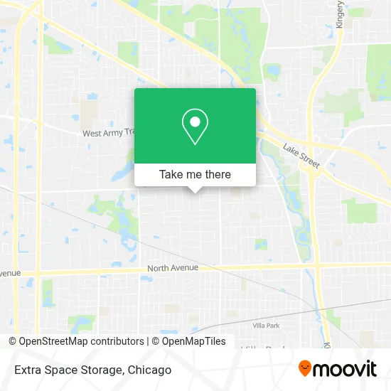 Extra Space Storage map