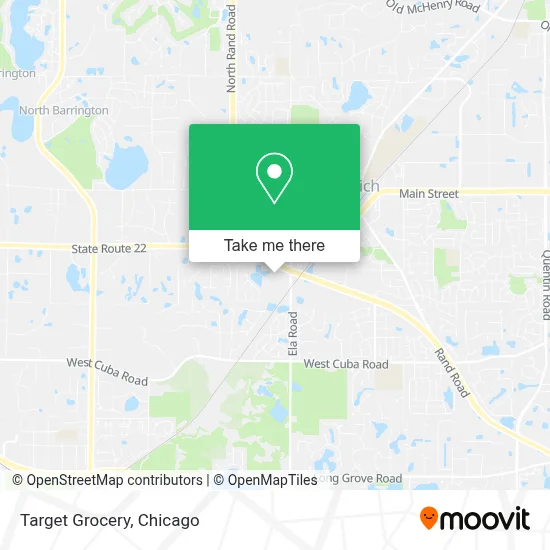 Target Grocery map