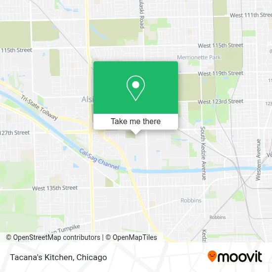 Tacana's Kitchen map