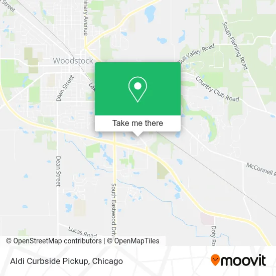 Aldi Curbside Pickup map