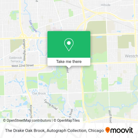 The Drake Oak Brook, Autograph Collection map