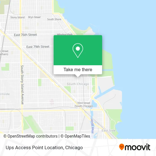 Ups Access Point Location map