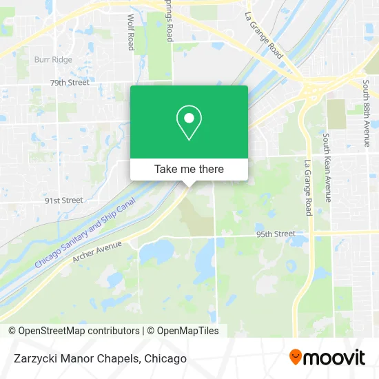 Zarzycki Manor Chapels map