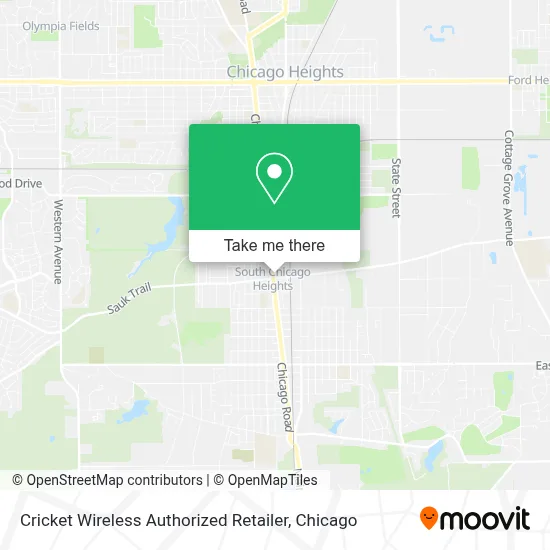 Cricket Wireless Authorized Retailer map