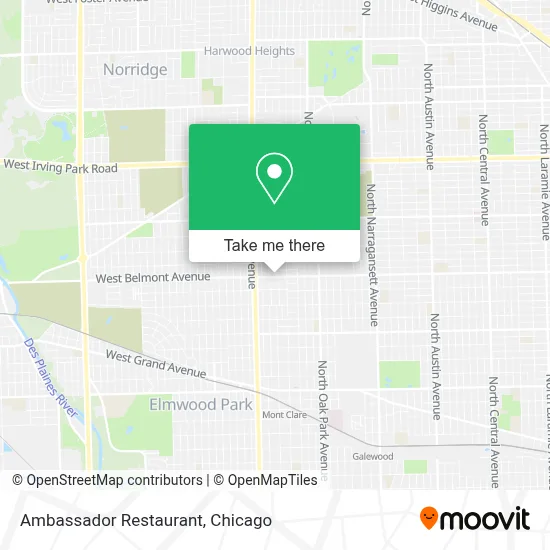 Ambassador Restaurant map