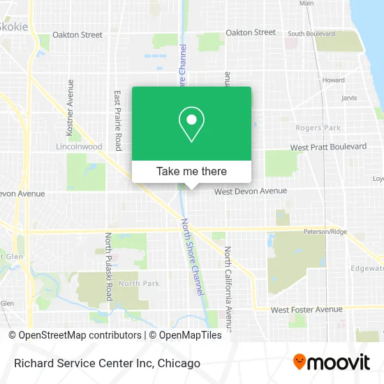 Richard Service Center Inc map