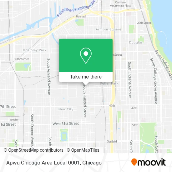 Apwu Chicago Area Local 0001 map