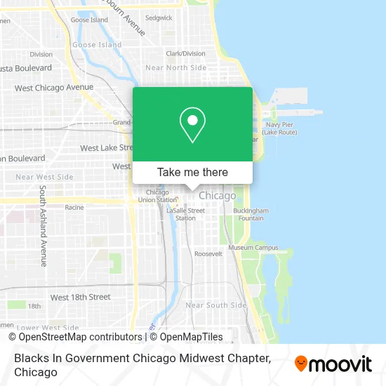 Blacks In Government Chicago Midwest Chapter map