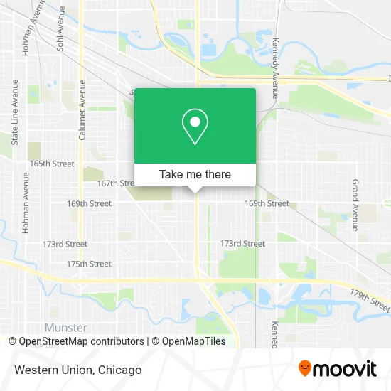 Western Union map