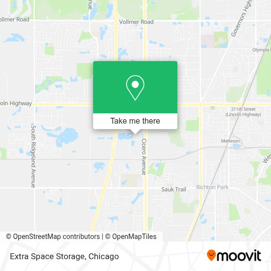 Extra Space Storage map
