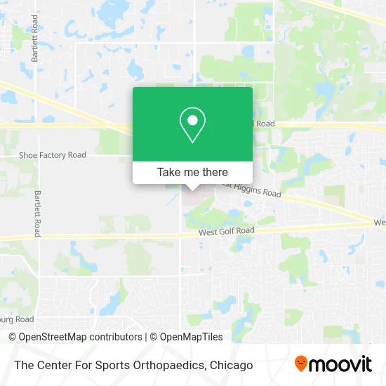 The Center For Sports Orthopaedics map