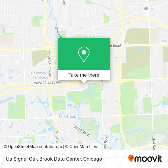 Us Signal Oak Brook Data Center map