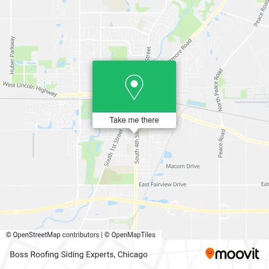 Boss Roofing Siding Experts map