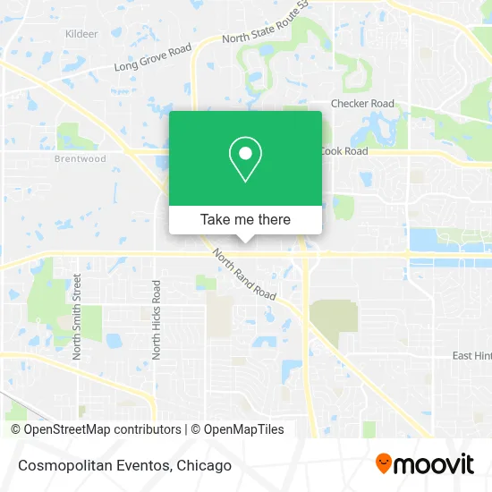 Cosmopolitan Eventos map