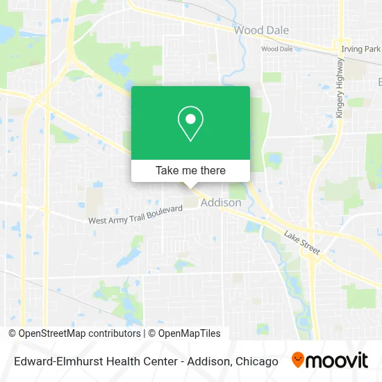 Edward-Elmhurst Health Center - Addison map