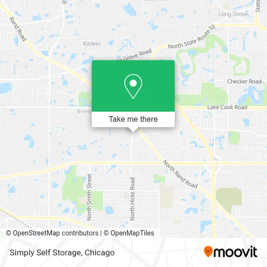 Simply Self Storage map